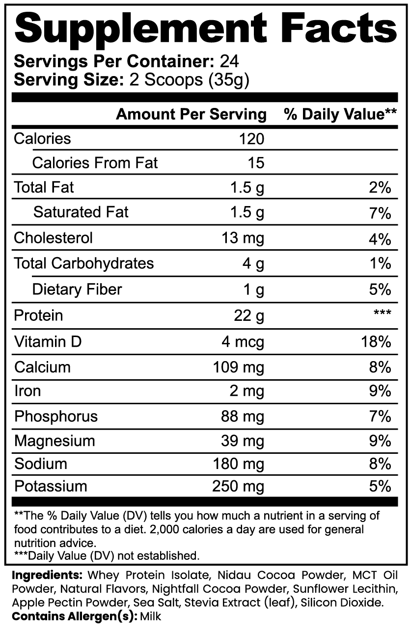 AVASA ProForm Whey Isolate – Chocolate