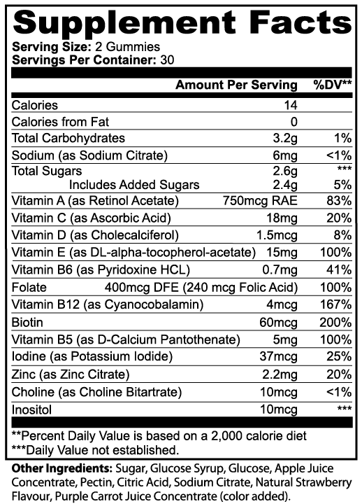 AVASA Daily+ Multivitamin Gummies