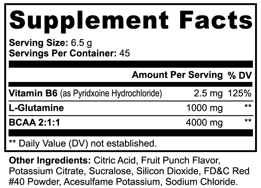 AVASA BCAA Shock+ Post Workout