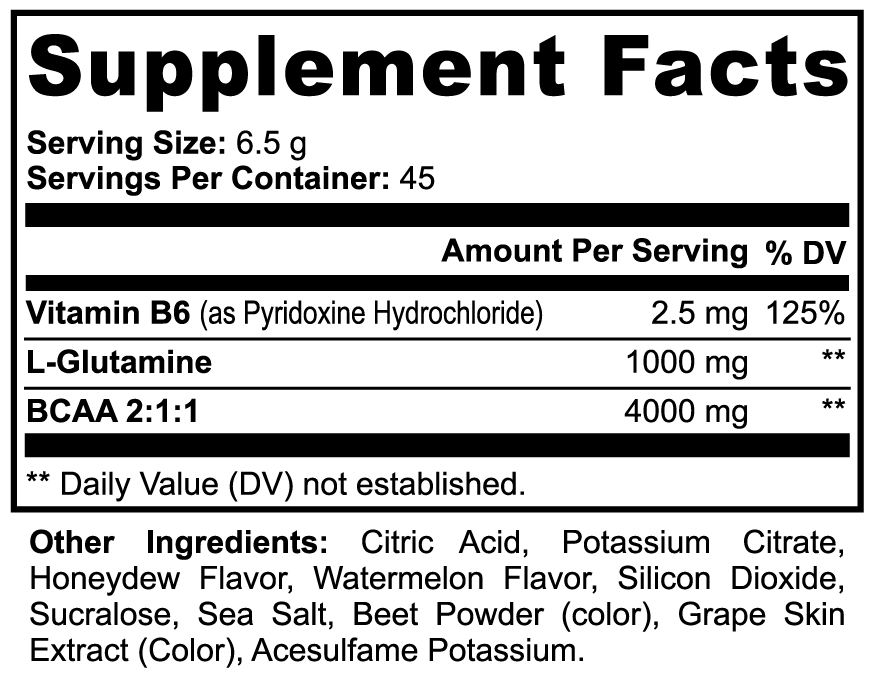 AVASA Recovery+ BCAA