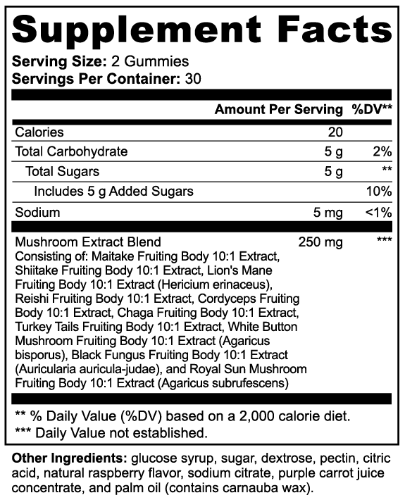 AVASA Focus+ Mushroom Extract